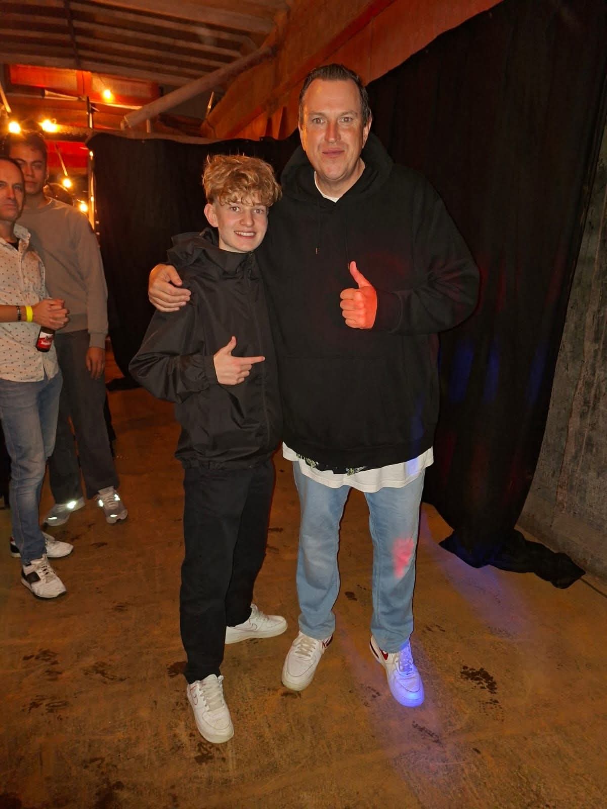 OWEN backstage with DJ Ghost