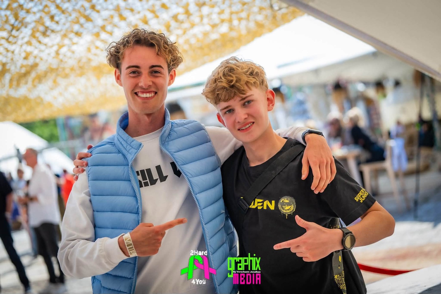 OWEN with another DJ at an outdoor event